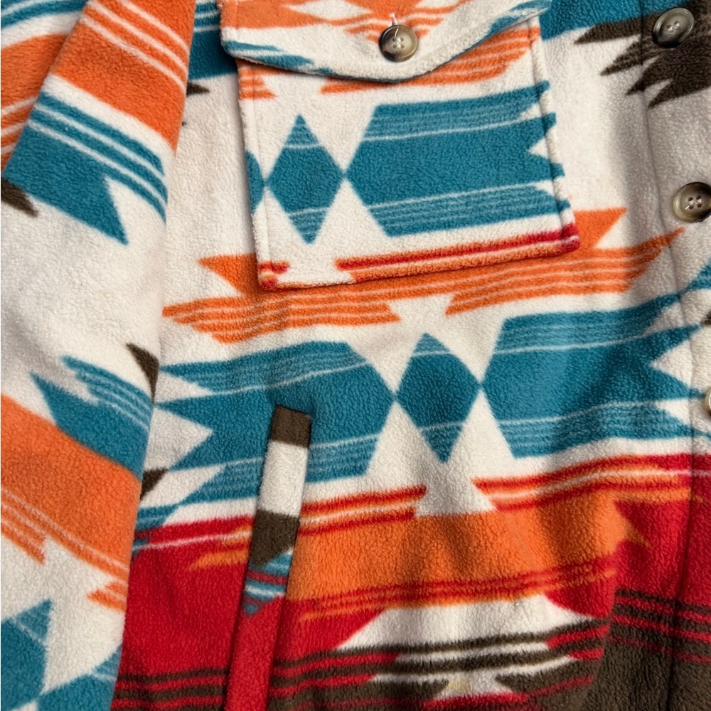 Blue B Aztec Patterned Jacket - Picture 3 of 5